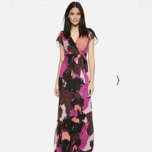 Diane Von Fustenberg Melania Silk Maxi Dress NWT